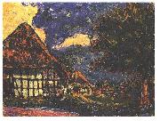 Ernst Ludwig Kirchner House on Fehmarn Sweden oil painting artist